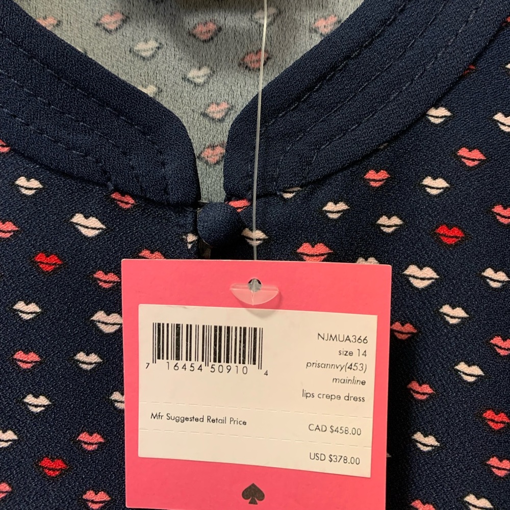 Kate Spade Size 14 Lips Dress
